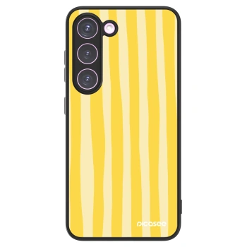 Picasee ULTIMATE CASE PowerShare Samsung Galaxy S23 5G - készülékre - Lines lemon