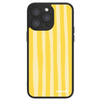 Picasee ULTIMATE CASE MagSafe Apple iPhone 15 Pro Max - készülékre - Lines lemon