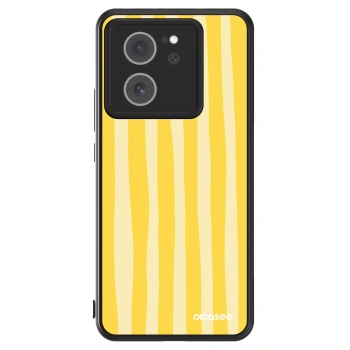 Szilikon tok erre a típusra Xiaomi 13T Pro - Lines lemon
