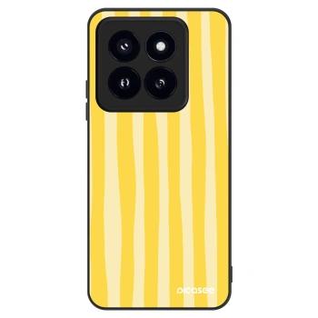 Szilikon tok erre a típusra Xiaomi 14 Pro - Lines lemon
