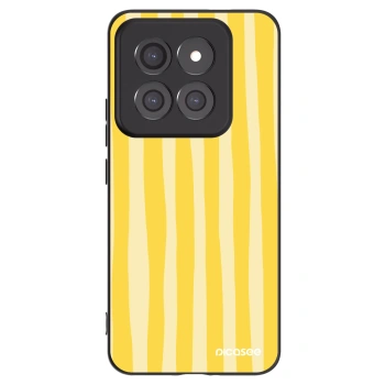 Picasee fekete szilikon tok az alábbi mobiltelefonokra Xiaomi 14 Pro - Lines lemon