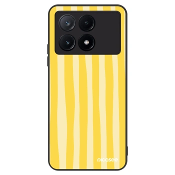 Szilikon tok erre a típusra Xiaomi Poco X6 Pro - Lines lemon