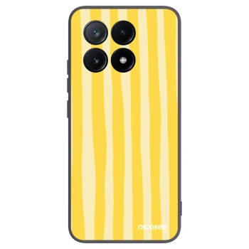 Picasee fekete szilikon tok az alábbi mobiltelefonokra Xiaomi Poco X6 Pro - Lines lemon
