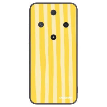 Picasee fekete szilikon tok az alábbi mobiltelefonokra Honor Magic6 Lite 5G - Lines lemon