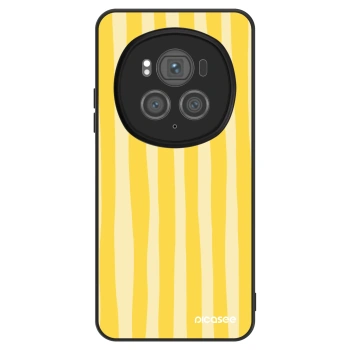 Szilikon tok erre a típusra Honor Magic6 Pro - Lines lemon