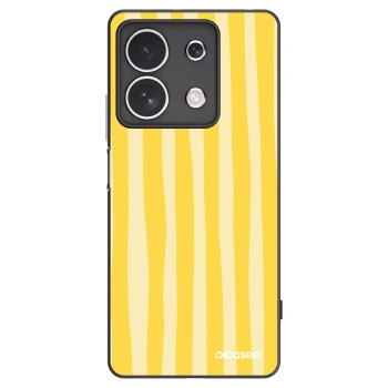 Picasee fekete szilikon tok az alábbi mobiltelefonokra Xiaomi Redmi Note 13 4G - Lines lemon