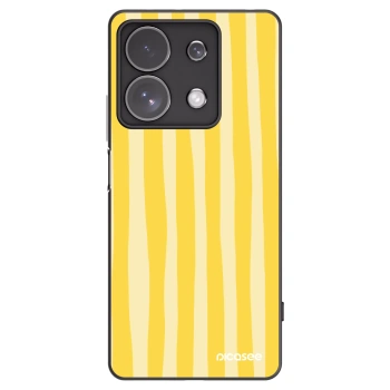Picasee fekete szilikon tok az alábbi mobiltelefonokra Xiaomi Redmi Note 13 Pro 4G - Lines lemon