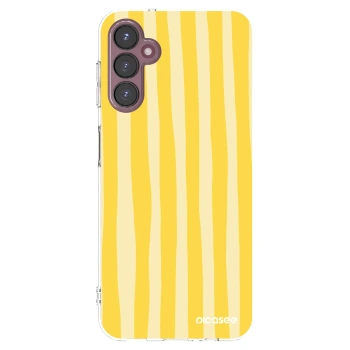Picasee átlátszó szilikon tok az alábbi mobiltelefonokra Samsung Galaxy A05s A057G - Lines lemon