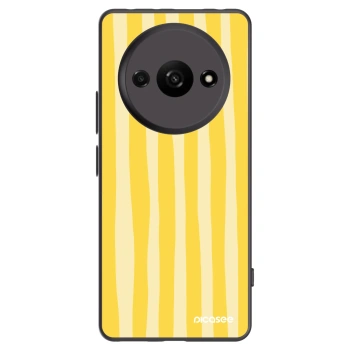 Picasee fekete szilikon tok az alábbi mobiltelefonokra Xiaomi Redmi A3 - Lines lemon