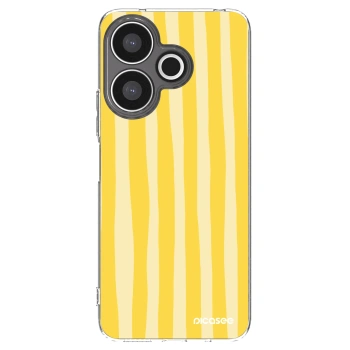 Picasee átlátszó szilikon tok az alábbi mobiltelefonokra Xiaomi Redmi 13 4G - Lines lemon