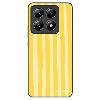 Szilikon tok erre a típusra Xiaomi 14T Pro - Lines lemon