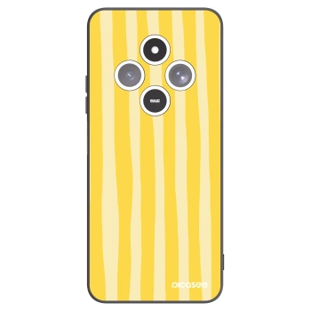 Picasee fekete szilikon tok az alábbi mobiltelefonokra Xiaomi Redmi 14C - Lines lemon