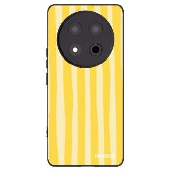 Picasee fekete szilikon tok az alábbi mobiltelefonokra Honor Magic7 Lite 5G - Lines lemon