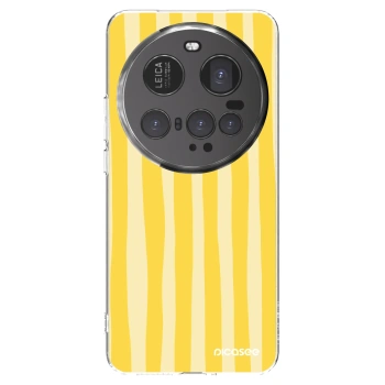 Picasee átlátszó szilikon tok az alábbi mobiltelefonokra Xiaomi 15 Ultra - Lines lemon