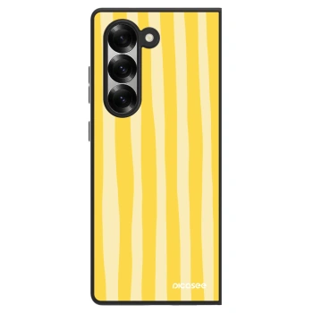 Szilikon tok erre a típusra Samsung Galaxy Z Fold6 5G - Lines lemon