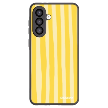 Picasee fekete szilikon tok az alábbi mobiltelefonokra Samsung Galaxy A26 5G A266B - Lines lemon