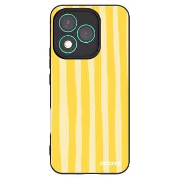 Picasee fekete szilikon tok az alábbi mobiltelefonokra Honor 400 Lite 5G - Lines lemon