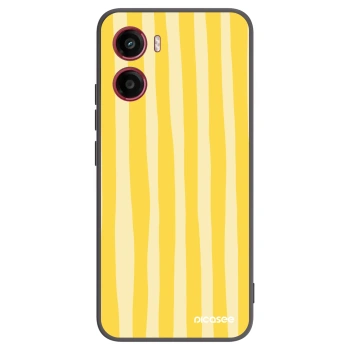 Picasee fekete szilikon tok az alábbi mobiltelefonokra Motorola Moto G05 - Lines lemon
