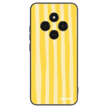 Picasee fekete szilikon tok az alábbi mobiltelefonokra Xiaomi Poco C75 - Lines lemon