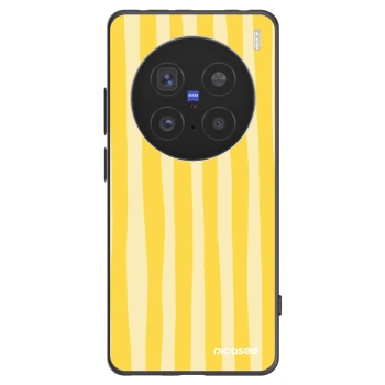 Picasee fekete szilikon tok az alábbi mobiltelefonokra Vivo X200 Pro - Lines lemon
