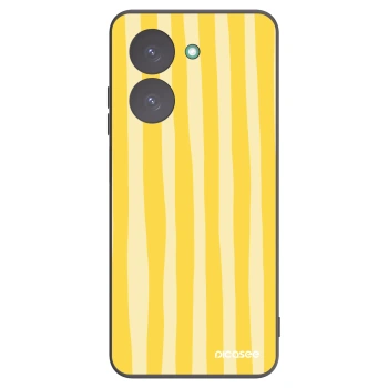 Picasee fekete szilikon tok az alábbi mobiltelefonokra Xiaomi Redmi A5 - Lines lemon
