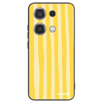 Picasee fekete szilikon tok az alábbi mobiltelefonokra Xiaomi Redmi Note 14S - Lines lemon