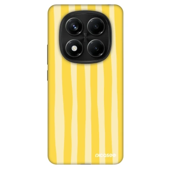 Szilikon tok erre a típusra Xiaomi Redmi Note 14 Pro 5G - Lines lemon