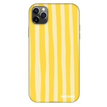 Szilikon tok erre a típusra Apple iPhone 11 Pro Max - Lines lemon