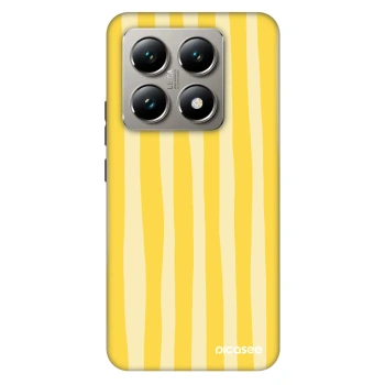 Szilikon tok erre a típusra Xiaomi 14T Pro - Lines lemon