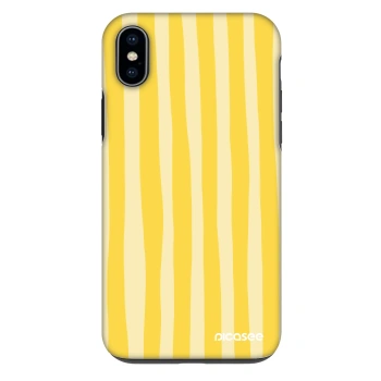 Szilikon tok erre a típusra Apple iPhone XS Max - Lines lemon