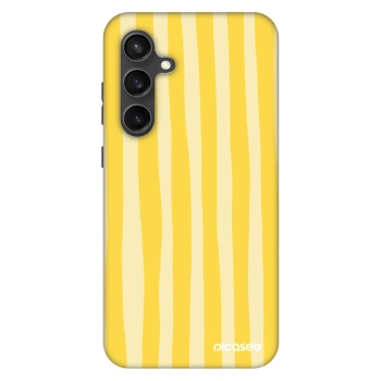 Szilikon tok erre a típusra Samsung Galaxy S24 FE S721B - Lines lemon