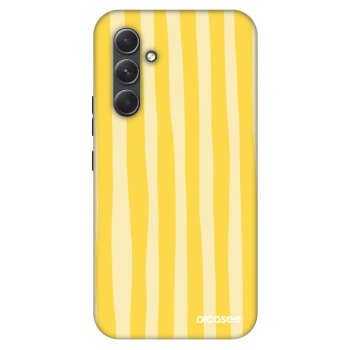 Szilikon tok erre a típusra Samsung Galaxy A54 5G A546B - Lines lemon