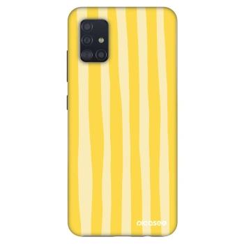 Szilikon tok erre a típusra Samsung Galaxy A51 A515F - Lines lemon