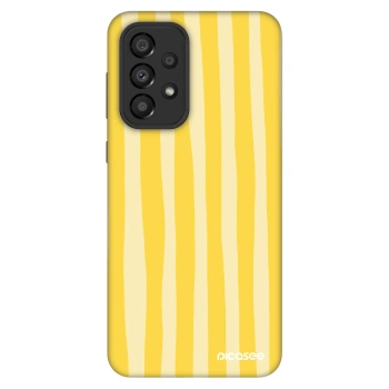 Szilikon tok erre a típusra Samsung Galaxy A33 5G A336 - Lines lemon