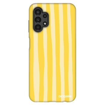 Szilikon tok erre a típusra Samsung Galaxy A13 4G A135 - Lines lemon
