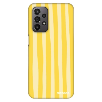 Szilikon tok erre a típusra Samsung Galaxy A23 A235F 4G - Lines lemon
