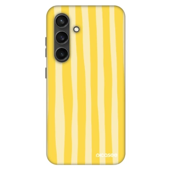 Szilikon tok erre a típusra Samsung Galaxy S24+ S926B 5G - Lines lemon