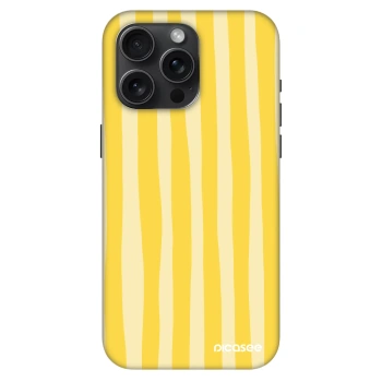 Szilikon tok erre a típusra Apple iPhone 15 Pro Max - Lines lemon