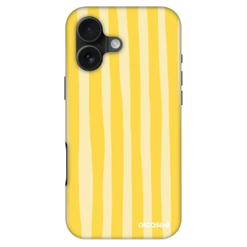 Szilikon tok erre a típusra Apple iPhone 16 - Lines lemon
