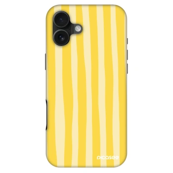 Szilikon tok erre a típusra Apple iPhone 16 Plus - Lines lemon