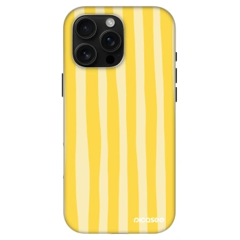 Szilikon tok erre a típusra Apple iPhone 16 Pro Max - Lines lemon