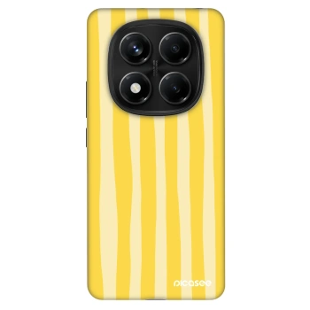 Szilikon tok erre a típusra Xiaomi Redmi Note 14 Pro 4G - Lines lemon