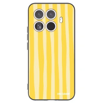 Picasee fekete szilikon tok az alábbi mobiltelefonokra Xiaomi 15T Pro - Lines lemon