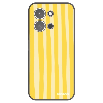 Picasee fekete szilikon tok az alábbi mobiltelefonokra Xiaomi Redmi 15C 5G - Lines lemon