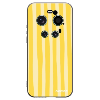 Picasee fekete szilikon tok az alábbi mobiltelefonokra Xiaomi 17 Ultra - Lines lemon
