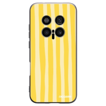 Picasee fekete szilikon tok az alábbi mobiltelefonokra Honor Magic8 Pro 5G - Lines lemon