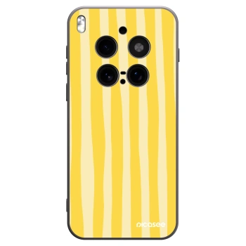 Picasee fekete szilikon tok az alábbi mobiltelefonokra Vivo X300 Pro - Lines lemon