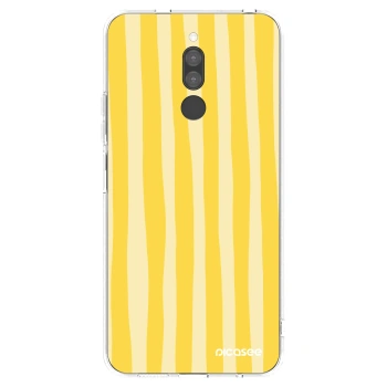 Picasee átlátszó szilikon tok az alábbi mobiltelefonokra Xiaomi Redmi 8 - Lines lemon