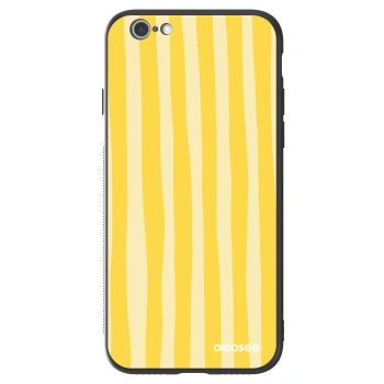 Szilikon tok erre a típusra Apple iPhone 6/6S - Lines lemon