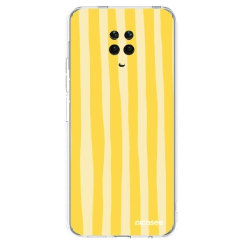 Picasee átlátszó szilikon tok az alábbi mobiltelefonokra Xiaomi Redmi Note 9 Pro - Lines lemon